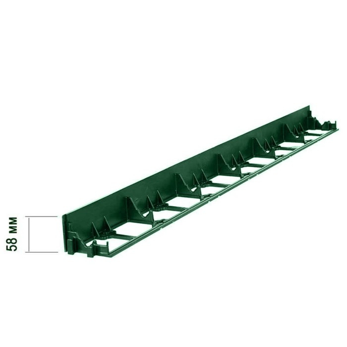 Бордюр, 100 × 8 × 5,8 см, пластик, зелёный, ГеоПластБорд