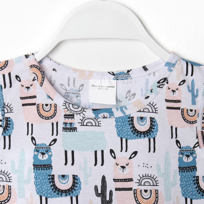 

Сарафан для девочки, цвет белый/лама, рост 98-104 см