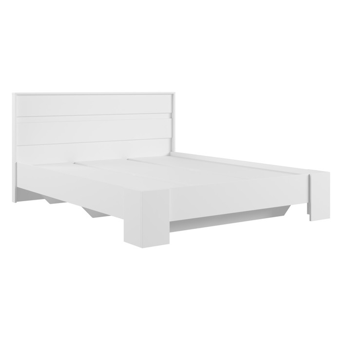 Кровать двуспальная Моно с основанием 1600*2000, Белый