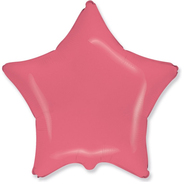 Шар фольгированный 18 звезда Коралловый макарунс