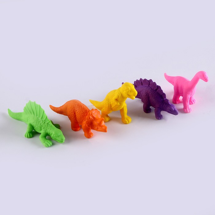 Игрушки «Динозаврики» набор 5 шт., в пакете престиж игрушки динозаврики набор 5 шт в пакете