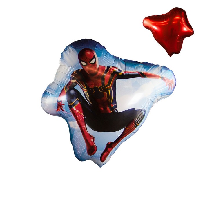 Шар воздушный Супермен, фольгированный, Человек Паук