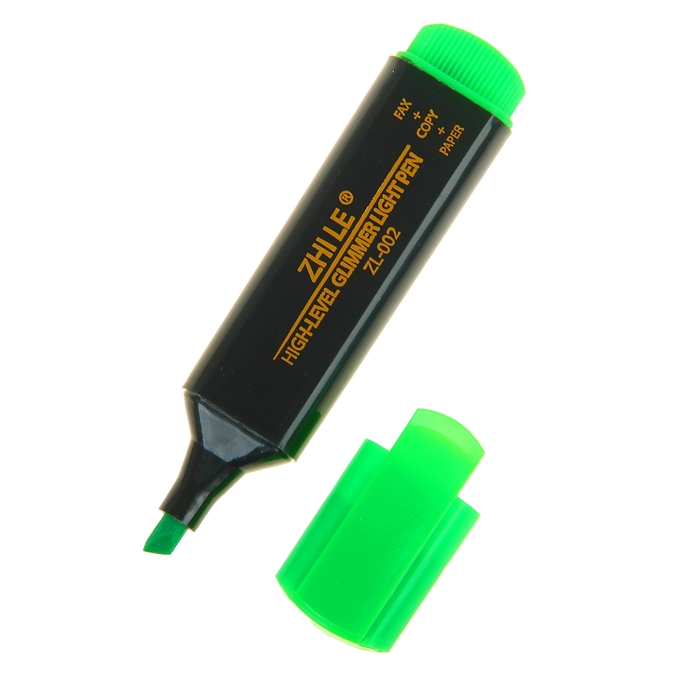 Маркер-текстовыделитель, 5 мм, Zhile, зелёный