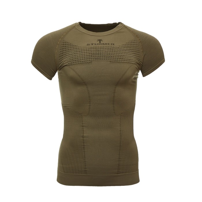 

Термофутболка тактическая "Sturmer TacFit S/S" с коротким рукавом, размер - M, олива