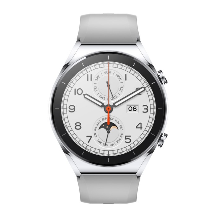 фото Смарт-часы xiaomi watch s1 gl (bhr5560gl), 1.43", amoled, nfc, gps, 470 мач, серебристые