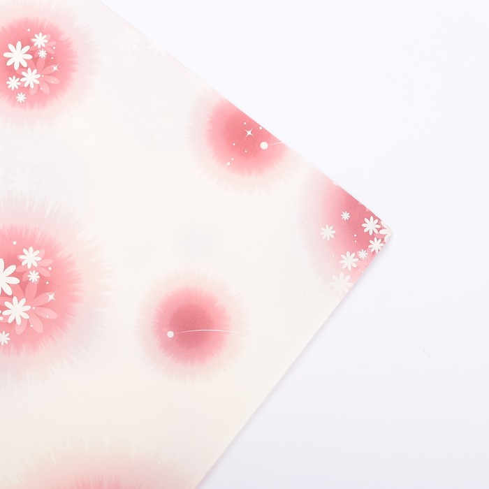 Бумага упаковочная "Бордовая комета", 60 х 60 см