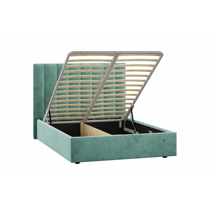 фото Кровать ingrid с пм и ящиками, с/м 1400х2000, 1620х2130х1300, ультра минт