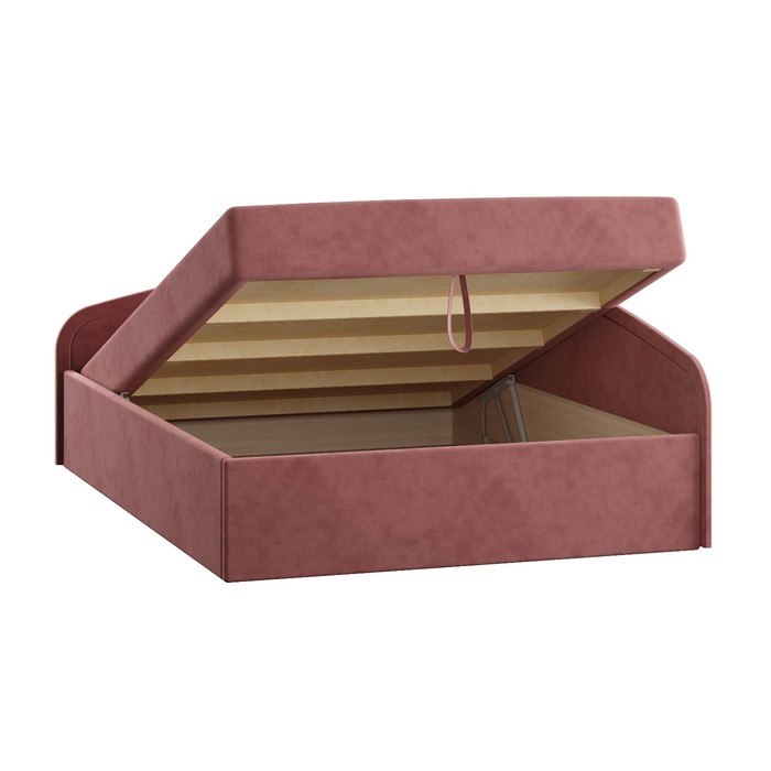 фото Диван-кровать адель с пм и ящиками, 2105х1495х720, велюр ультра коралл