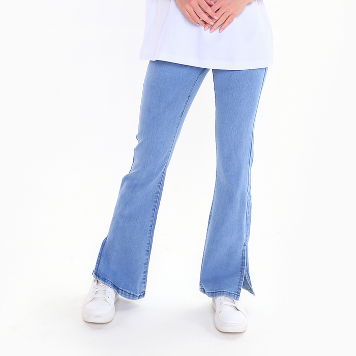 Джинсы женские, цвет серо-голубой, размер 42 (25) джинсы женские цвет серо голубой размер 44 26