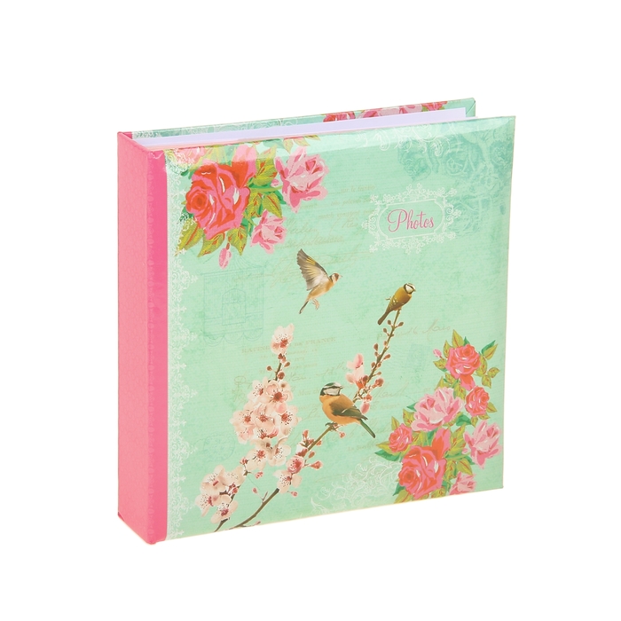 Фотоальбом на 200 фото 10х15 см "Птицы на сакуре" (бумажные листы)