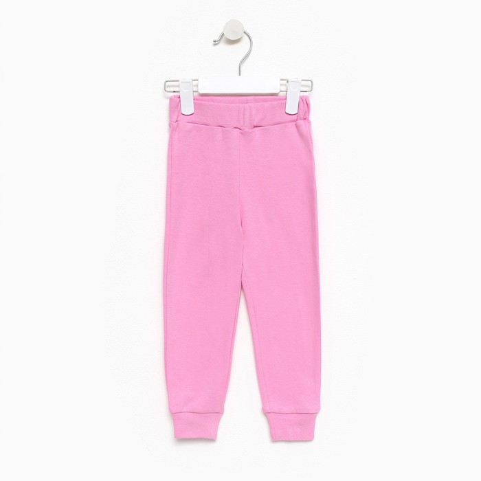 Брюки для девочки, цвет розовый, рост 98см пижама футболка шорты для девочки цвет пудра рост 98см