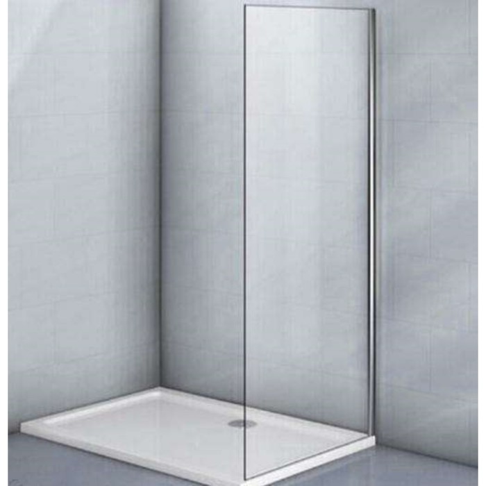 Боковая панель Veconi KP03-120-01-C5, 1200х1850 мм, без поддона, прозрачное стекло, хром