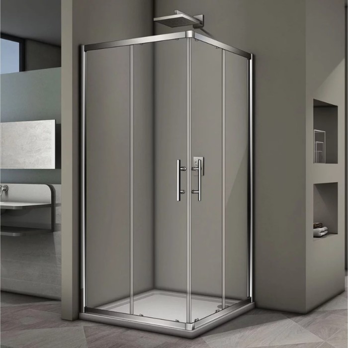 

Душевое ограждение Veconi Rovigo RV-29, 800x800x1900 мм, прозрачное, без поддона, хром