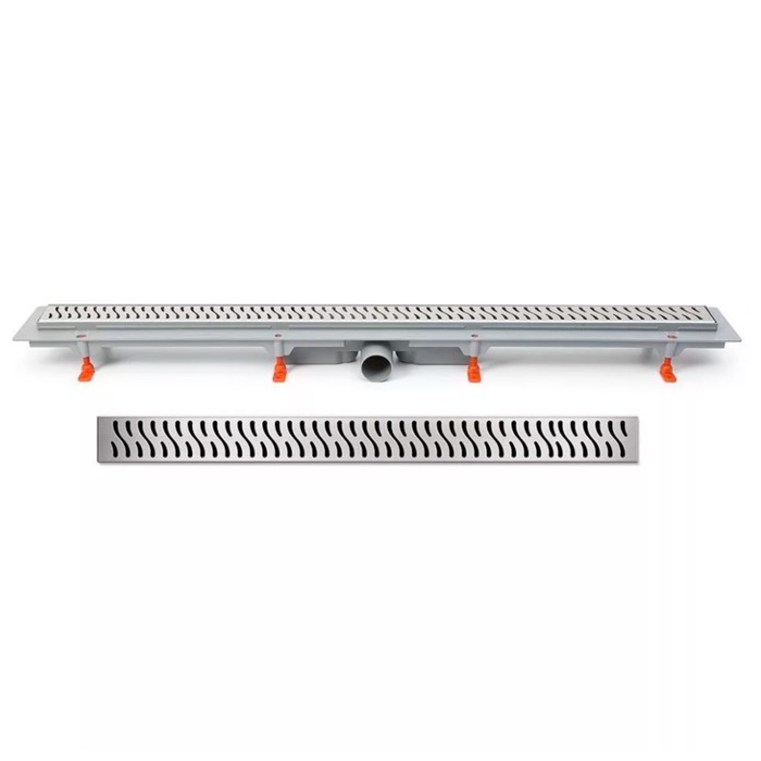 

Трап Veconi Harmony V450H, d=40 мм, боковой выпуск, 515х125 мм, линейный, хром