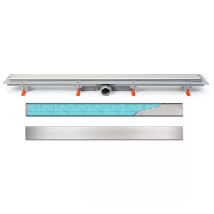 

Трап Veconi Klasik V550K, d=40 мм, боковой выпуск, 615х125 мм, линейный, хром