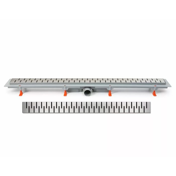 

Трап Veconi Medium Satin V450MS, d=40 мм, боковой выпуск, 515х125 мм, линейный, сатин