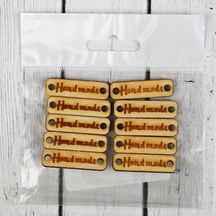 

Нашивка из дерева «Hand made», 3,5 × 1 см