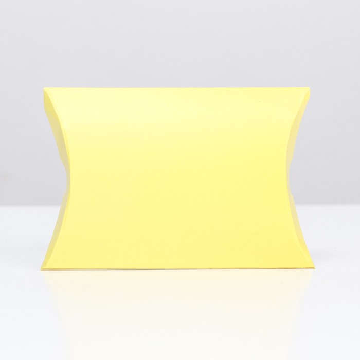 фото Коробка складная, подушка, жёлтая, 11 х 8 х 2 см, upak land