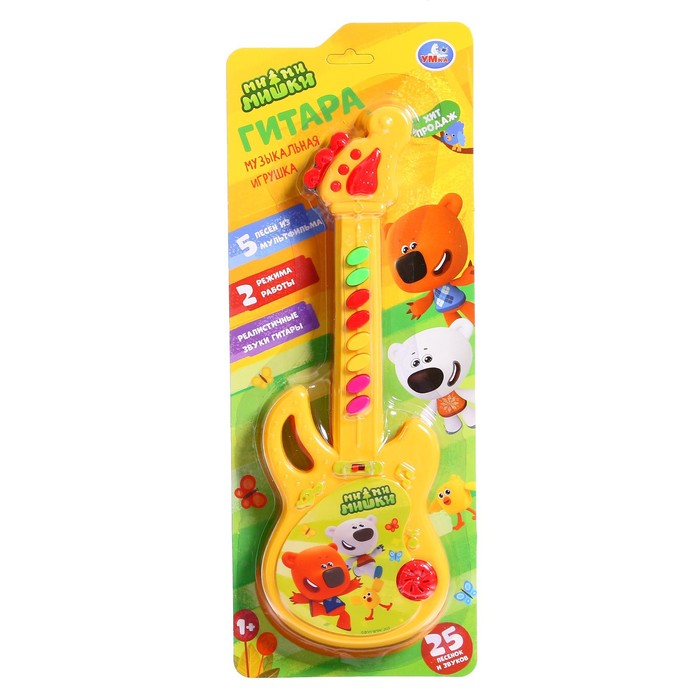 Музыкальная игрушка «Ми-ми-мишки. Гитара», 25 песен, звуков