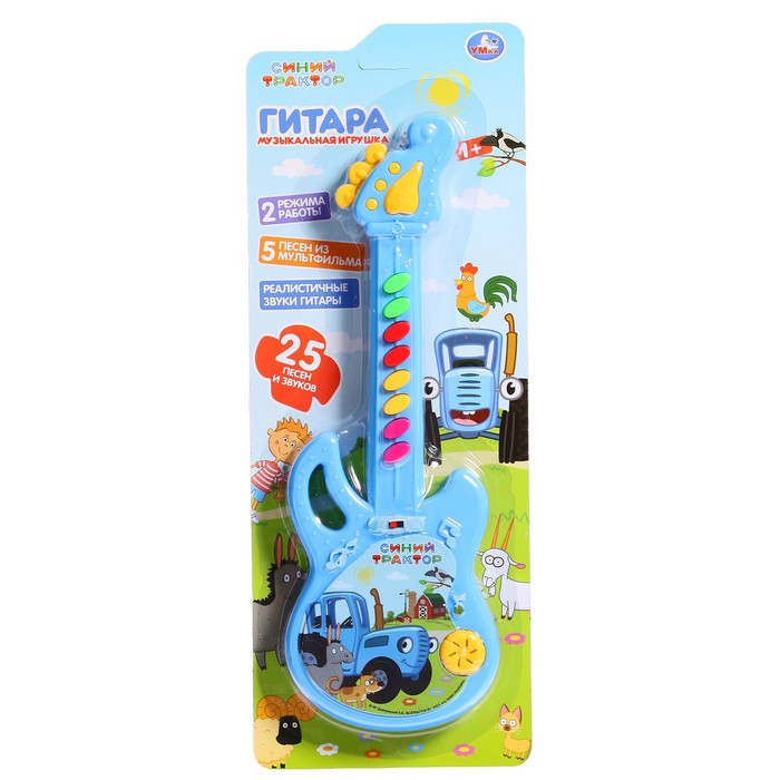 Музыкальная игрушка «Синий трактор. Гитара», 25 песен, звуков