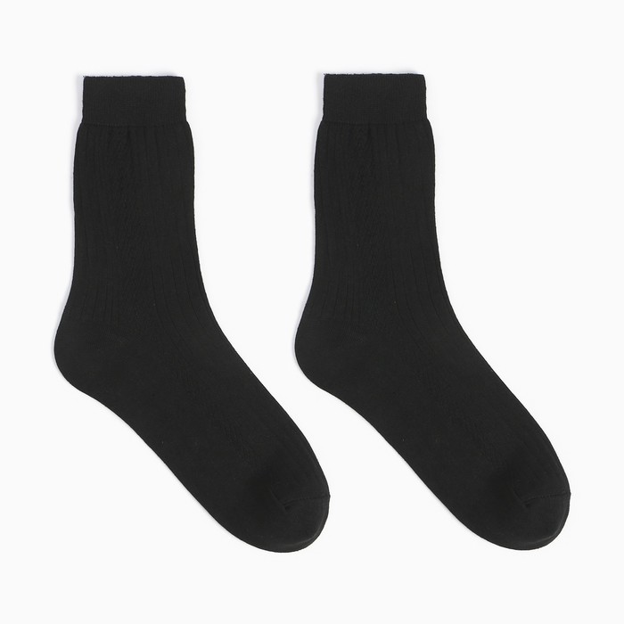 Носки мужские цвет чёрный, размер 25
