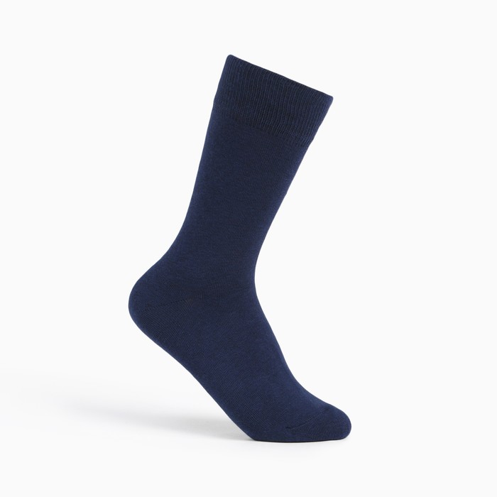 Носки мужские, цвет тёмно-синий, размер 27