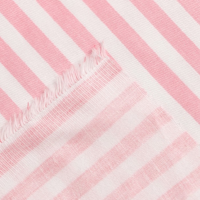 Ткань напечатанная "Розовая полоска" ш.160 см, сатин, 100% хлопок