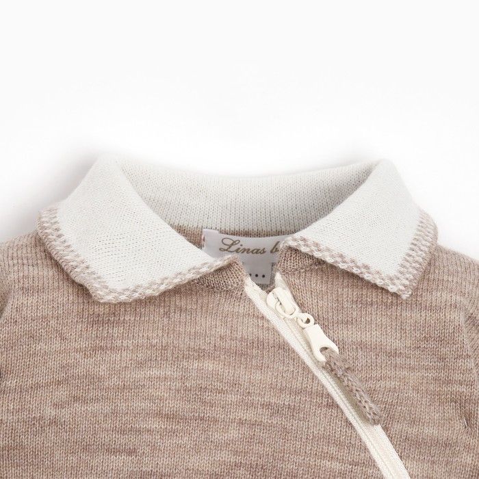 фото Комбинезон детский, цвет бежевый, рост 74см linas baby