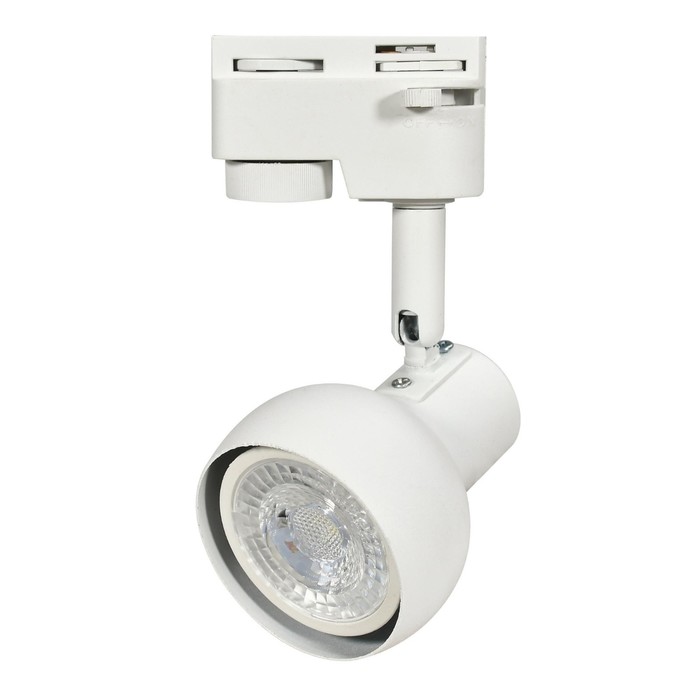 Светильник-прожектор трековый Volpe, UBL-Q322, GU10, белый трековый светильник volpe ubl q392 12 вт gu10 ip 40 набор 3 лампы черный