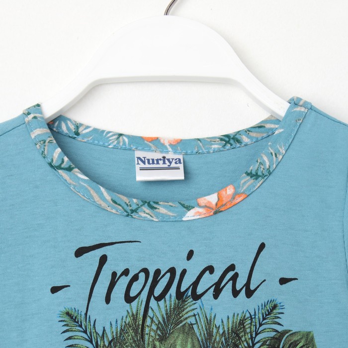 фото Платье для девочек, цвет голубой, рост 122см beykids