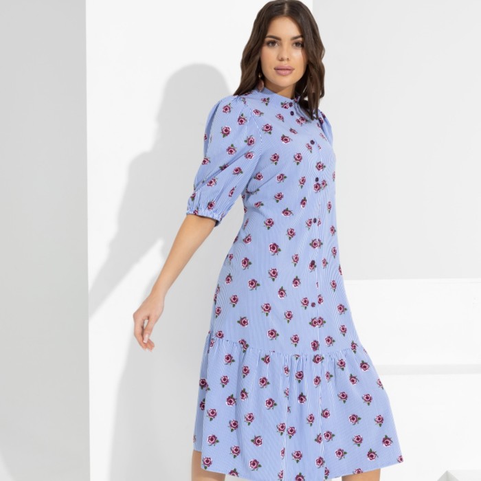 Платье рубашка женское Charutti «Тайный восторг», размер 50, цвет голубой