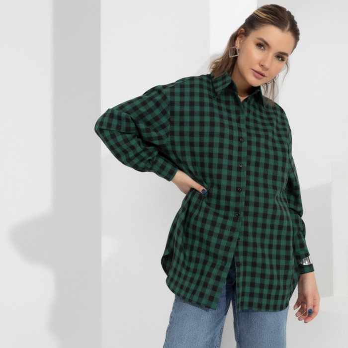 

Рубашка женская Charutti «Базовая оригинальность. Green», размер 50
