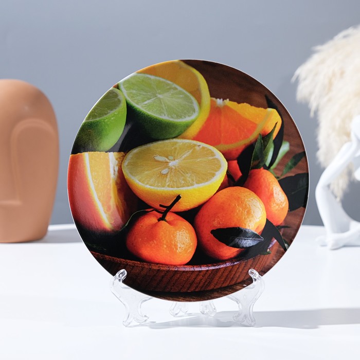 фото Тарелка декоративная «тарелка витаминов», настенная, d = 17,5 см
