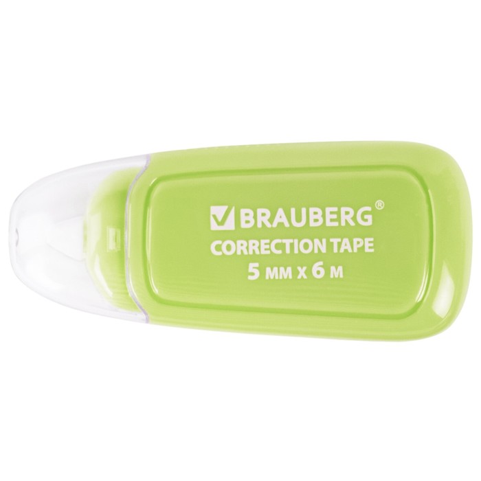 Корректирующая лента 5мм*6м BRAUBERG COMPACT PLUS PASTEL, корпус микс, блистер 270551