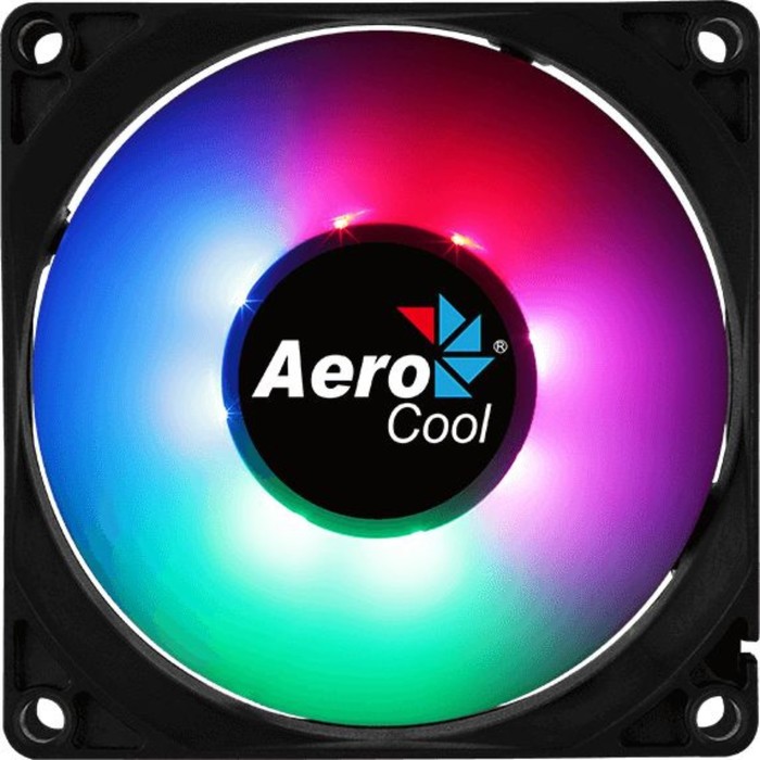 Вентилятор Aerocool Frost 8, 80x80 мм, 3-pin 4-pin Molex, 28dB, 90 гр, LED Ret