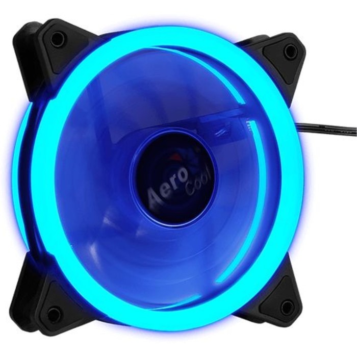 фото Вентилятор aerocool rev blue, 120x120 мм, 3-pin, 15db, 153 гр, led, ret