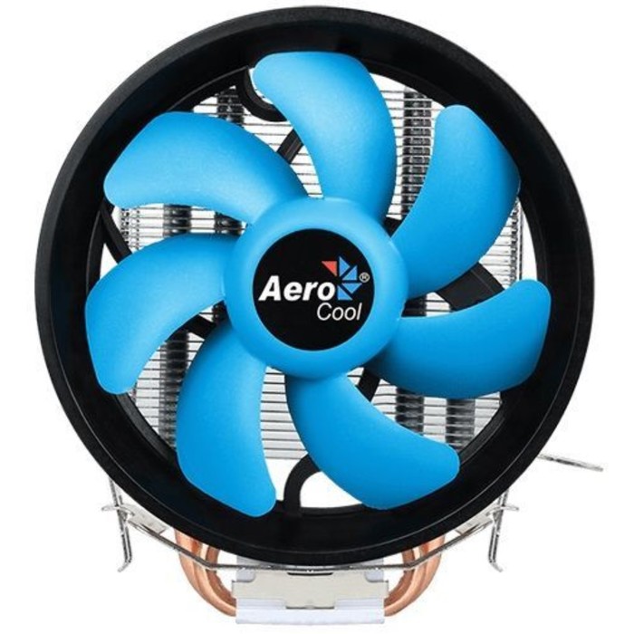 Кулер Aerocool Verkho 2 Plus, Soc-AM4/1151/1200, 4-pin, 18-27dB, Al+Cu, 115W, 444 гр, Ret