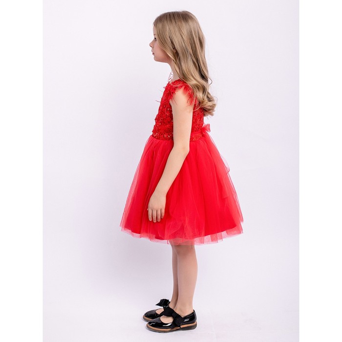 фото Платье для девочки «николь», рост 110 см, цвет красный batik