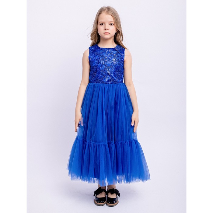 Платье для девочки «Алиса», рост 128 см, цвет синий платье для девочки алиса рост 128 см цвет синий