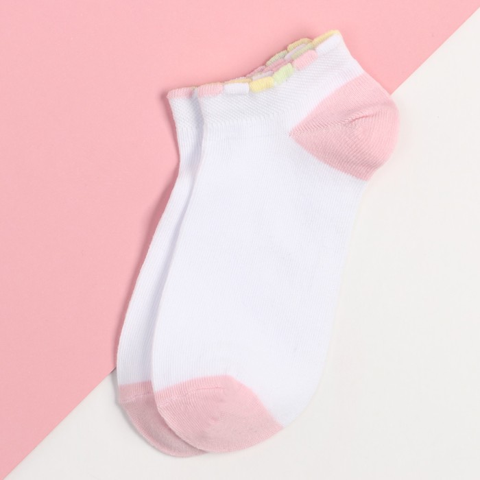 Носки детские KAFTAN Радуга р-р 18-20 см, белый носки детские kaftan радуга р р 18 20 см розовый