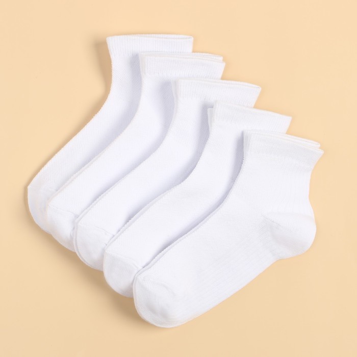 Набор детских носков KAFTAN 5 пар, р-р 18-20 см, белый набор детских носков kaftan 5 пар р р 18 20 см белый