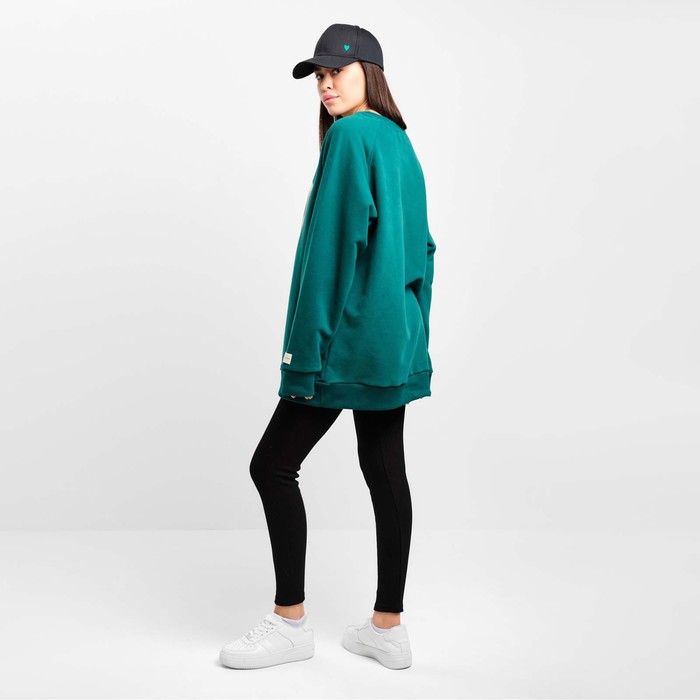 фото Толстовка женская mist old school размер 44, цвет зелёный