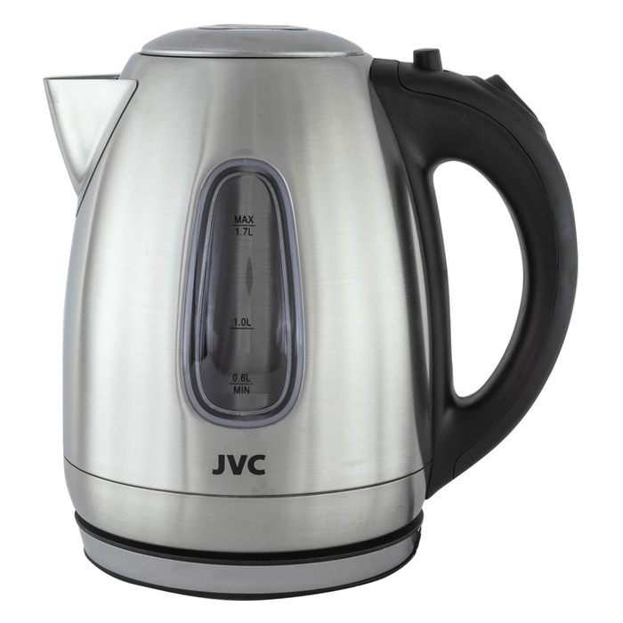 Чайники jvc JK-KE1723, металл, 1.7 л, 2200 Вт, серебристый