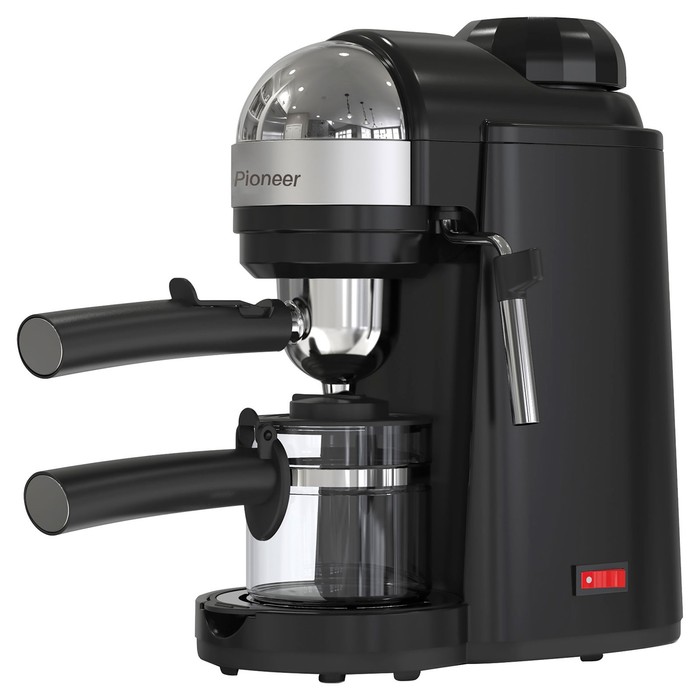 Кофеварка Pioneer CM106P, рожковая, 800 Вт, 0.24 л, чёрный