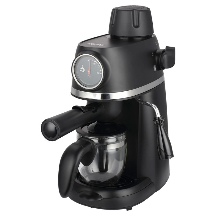 Кофеварка Pioneer CM105P, рожковая, 800 Вт, 0.24 л, чёрный