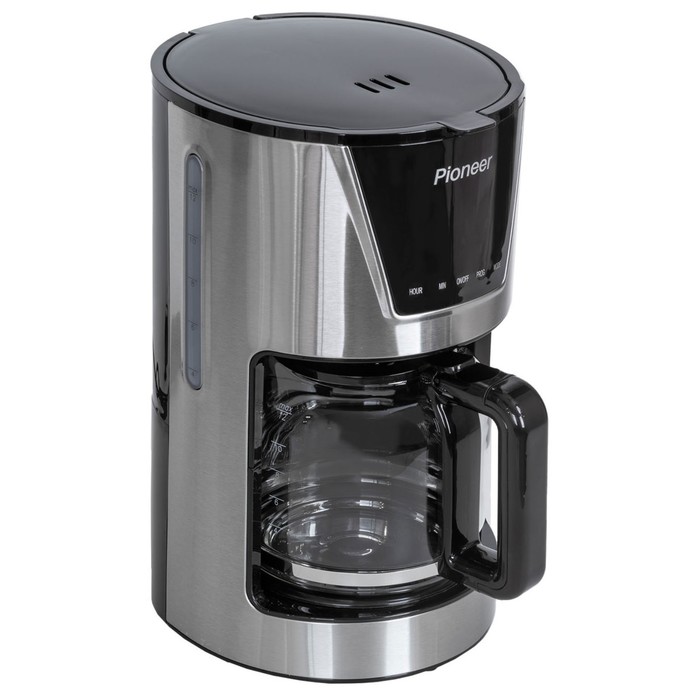 Кофеварка Pioneer CM050D, капельная, 900 Вт, 1.5 л, серебристый