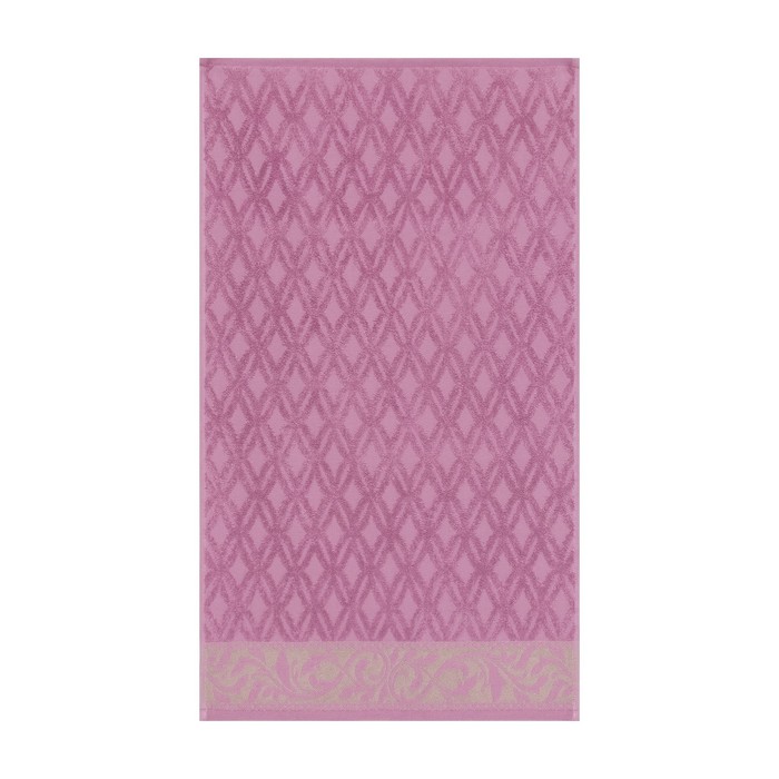 Полотенце махровое 50х80см Джульетта, сиренево-розовый, 420 г/м, хл100%