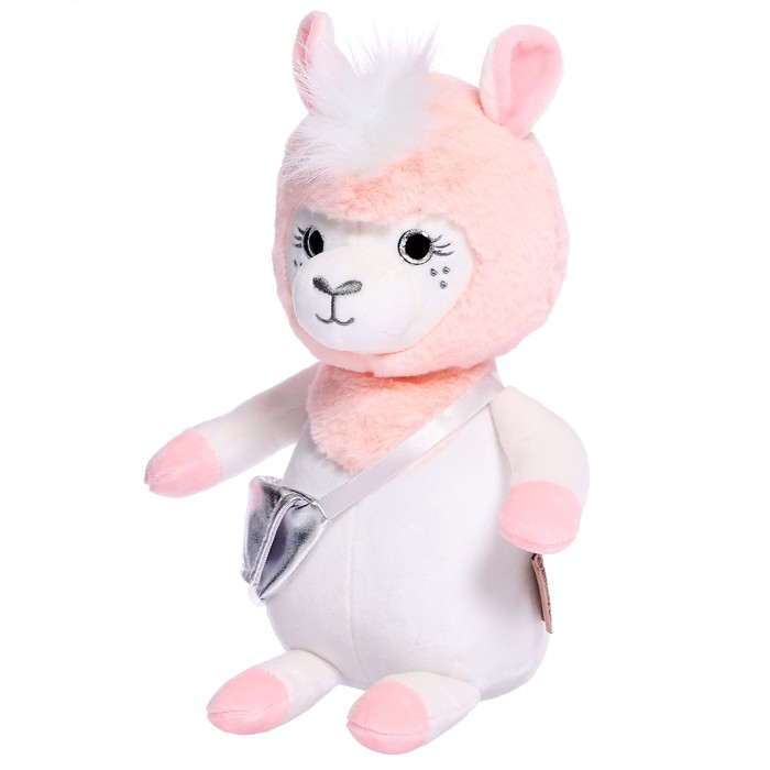 фото Мягкая игрушка «лама луна», 30 см, цвет розовый kult of toys