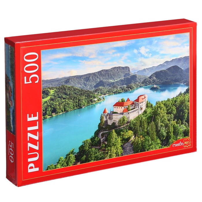Пазл «Словения. Замок на озере Блед», 500 элементов пазл рыжий кот 500 деталей словения замок на озере блед