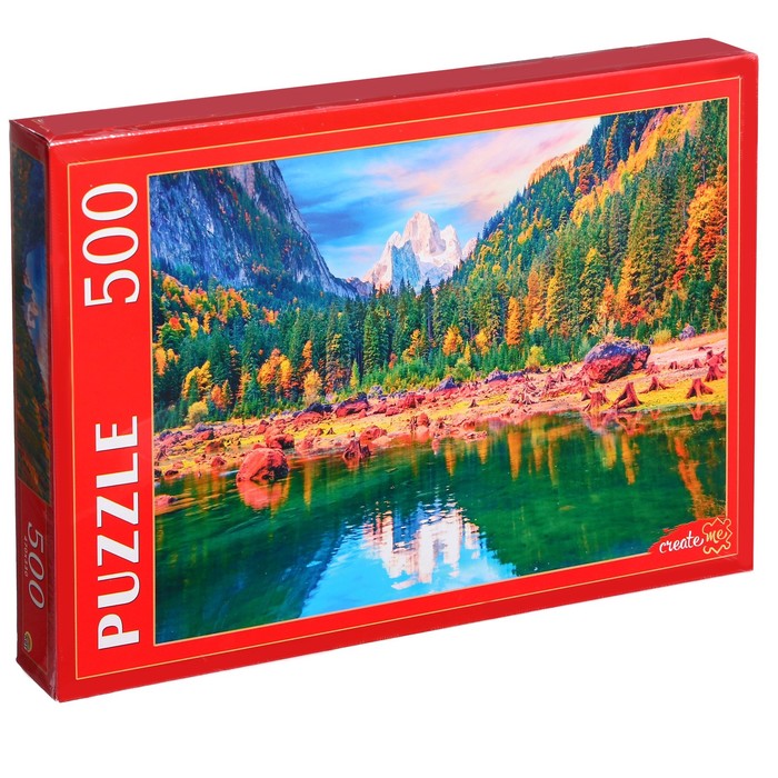 Пазл «Озеро на Австрийских Альпах», 500 элементов пазл рыжий кот 500 деталей озеро в австрийских альпах